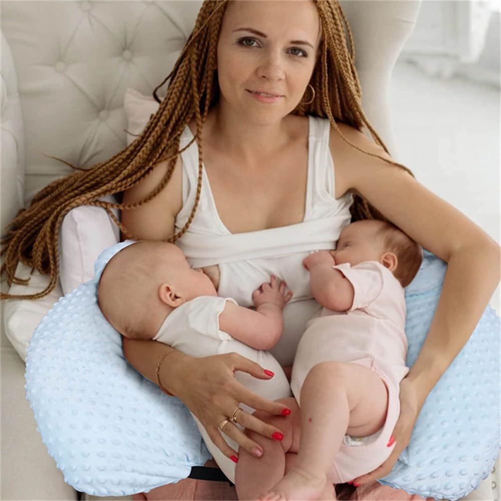 Multifunctional Maternity Breastfeeding Pillow Twins Nursing Support Pillow for Pregnant Women Newborn Feeding Bed Artifact (White) image number 4