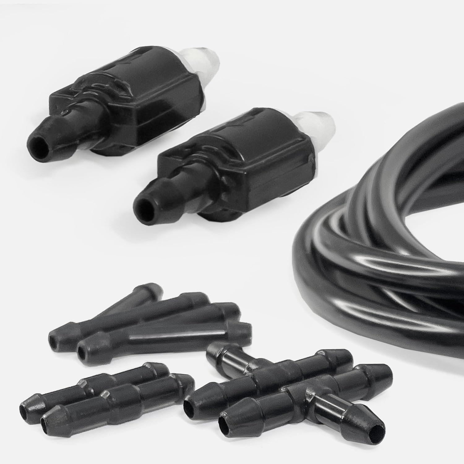 Universal Kit Windscreen Washer Check Valves, Hose, Connectors for Toyota, Ford, Chevrolet, Nissan and Other Vehicles; Extended Repair Kit for Wiper Washer Check Valves by Click&Fit Accessories image number 4