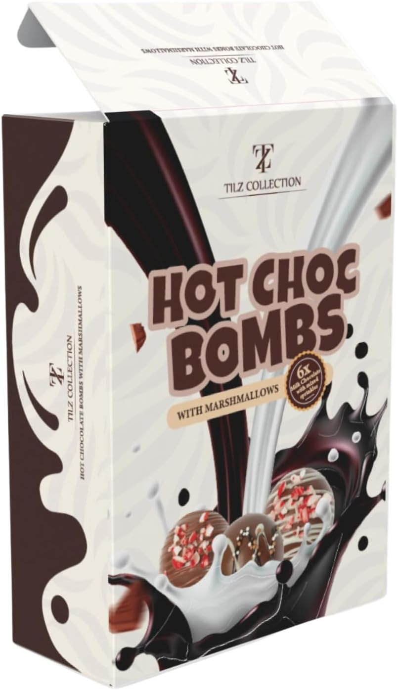 Hot Chocolate Bombs - 6 Cocoa Bombs with Mini Marshmallows and Toppings | Gourmet Hot Chocolate Gift Sets for Kids, Women, Men (Bolas De Chocolate) image number 6
