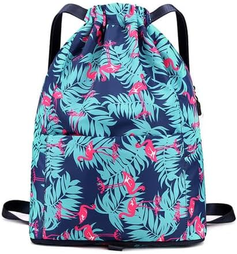 Sofarefinish Drawstring Foldable Large Capacity Travel Sports Backpack, Drawstring Foldable Backpack