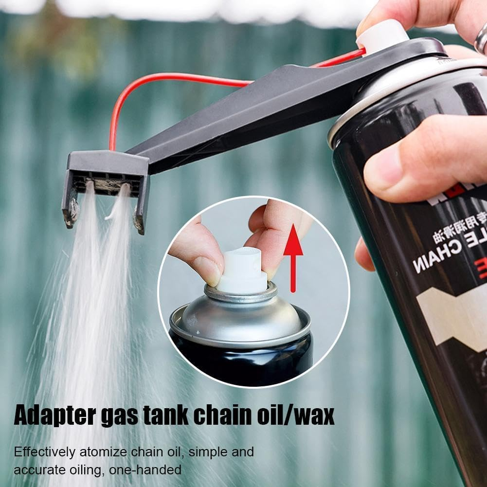 WADY Motorbike Chain Oiler Aid Cleaner Attachment Motorcycle Chain Lube Applicator Tool for Daily Care, Wax Degreaser Application, Riding Maintenance Accessory (Black)