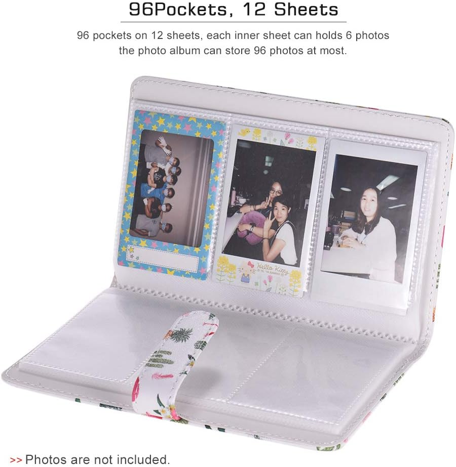 96 Pockets P Album P Book Album for 9 8 7S 70 25 50S 90 Color Films P Camera Paper for Name Card Credit Card Pattern 2 image number 6