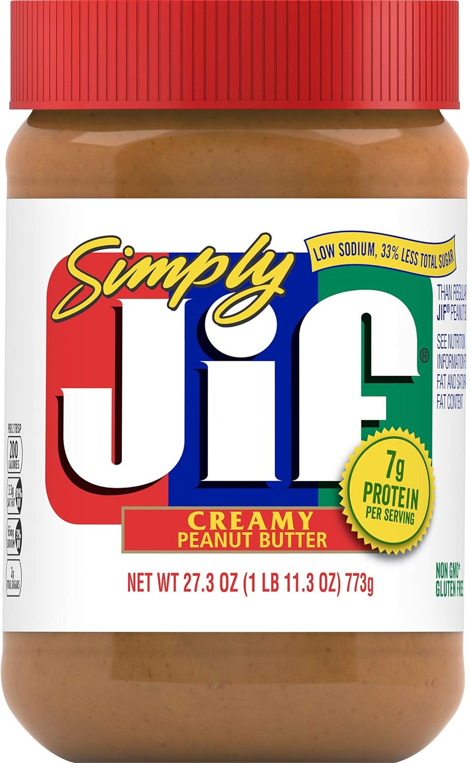 Simply Jif Creamy Peanut Butter, 27.3 Ounce (Pack of 1) image number 5