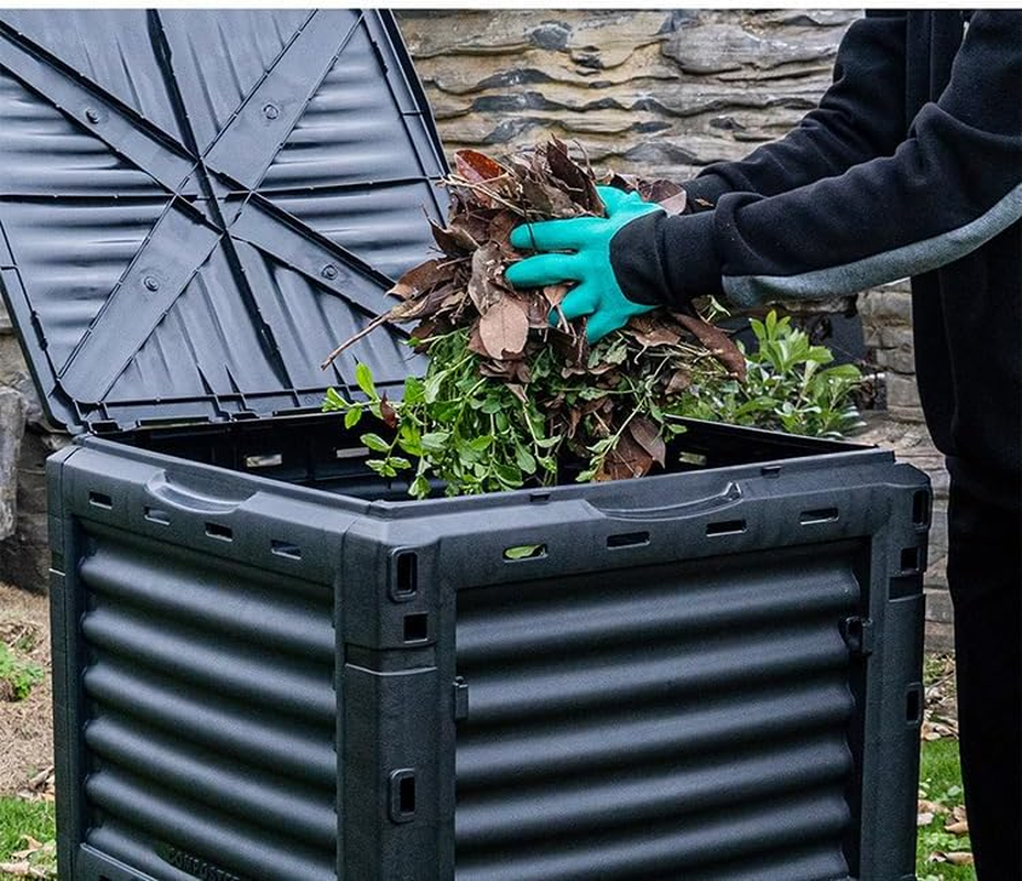 450L Home Garden Fertilizer Composter Bucket Bin Nutrition Outdoor Kitchen Compost Waste image number 3