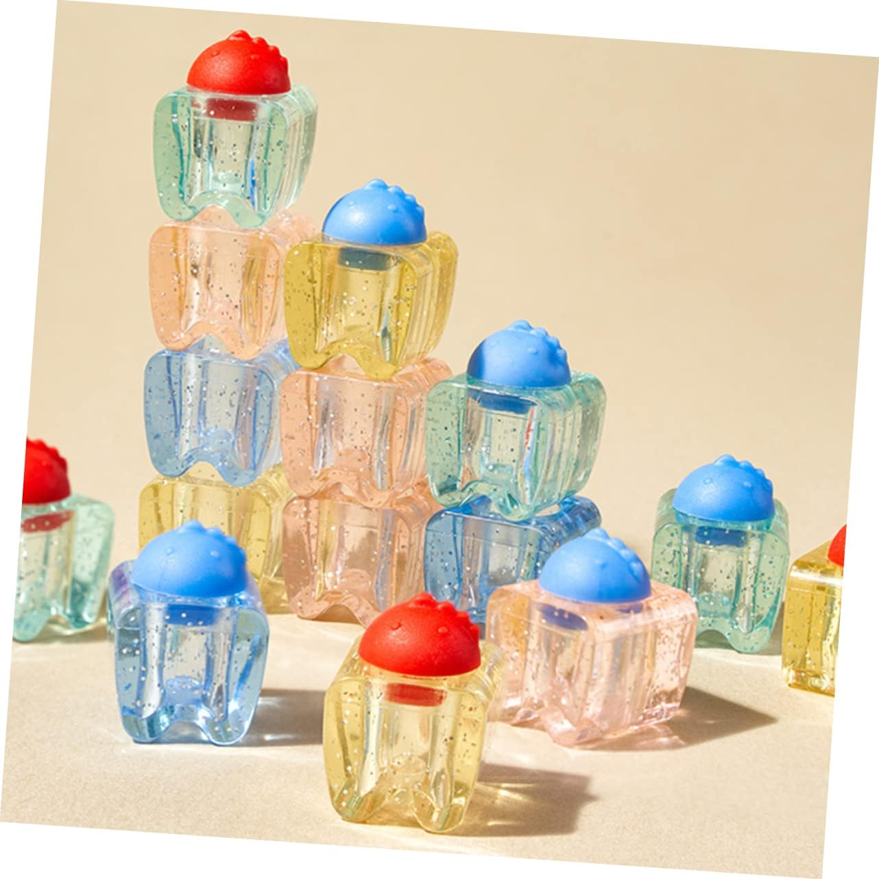 GALPADA Baby Tooth Box and Keepsake Case for Kids Crystal Design, White Frame Small Princess Style, Baby Teeth Holder and Memorial Storage for Boys and Girls image number 1