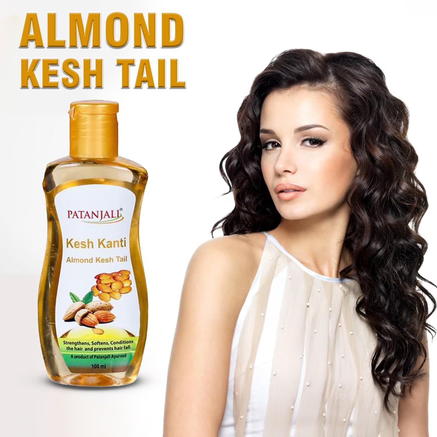 Patanjali Kesh Kanti Almond Hair Oil - 100Ml / 3.38 Fl Oz image number 5