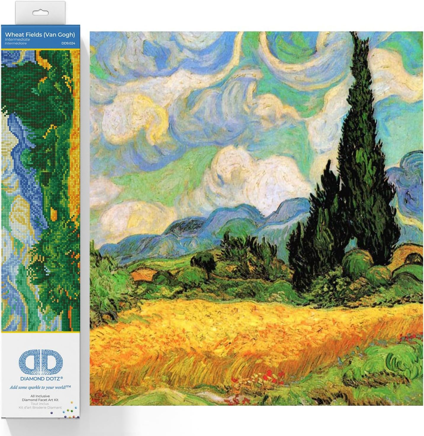 DIAMOND DOTZ DIAMOND DOTZ Wheat Fields (Van Gogh) - 50.8 X 39CM image number 2