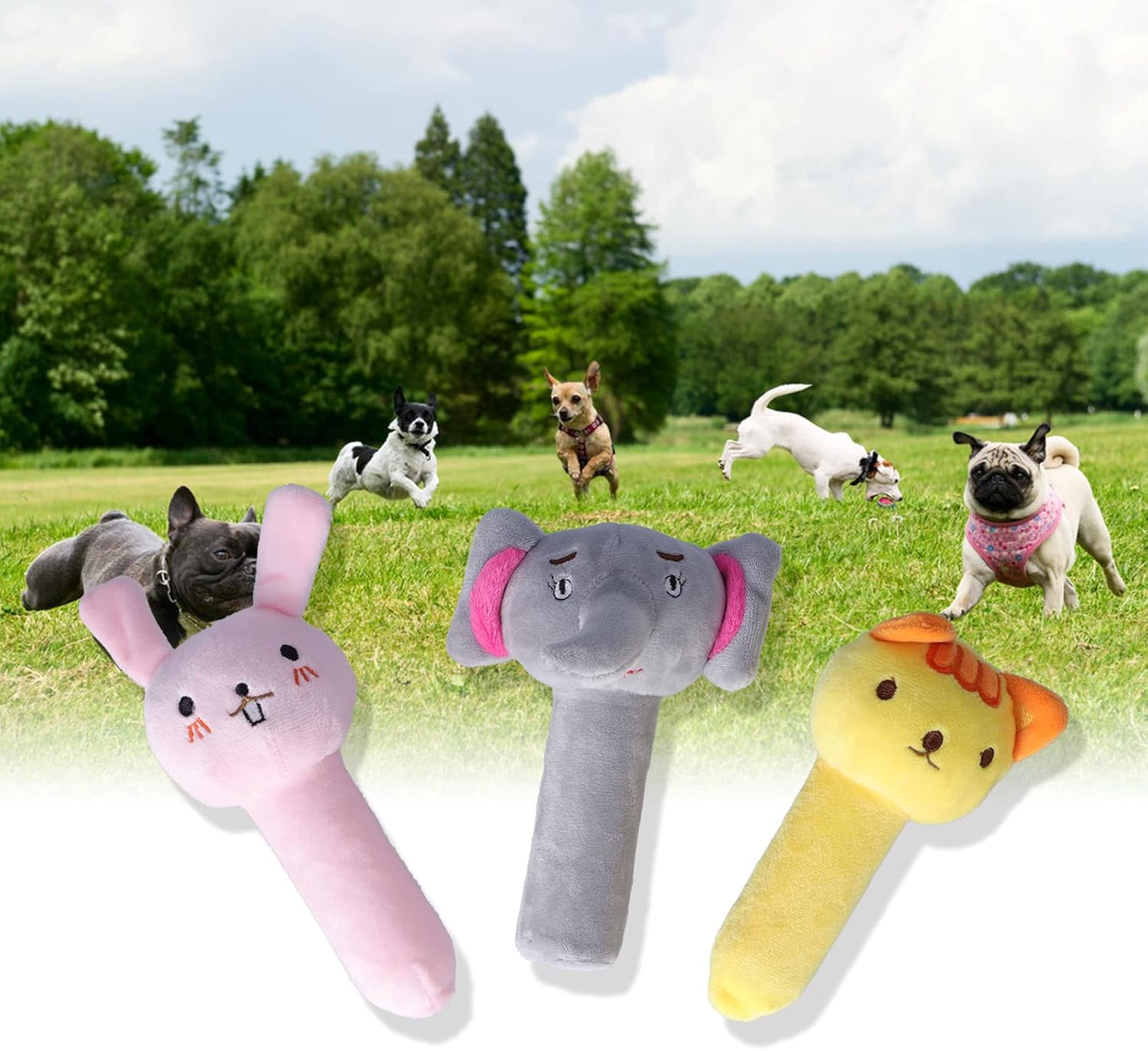 Pet Squeaky Toy, Bite Resistant Plush Squeaky Dog Toy, Creative Pet Toy Pet Sound Toy Dog Chew Toys for Puppy Small Medium and Large Dogs image number 3