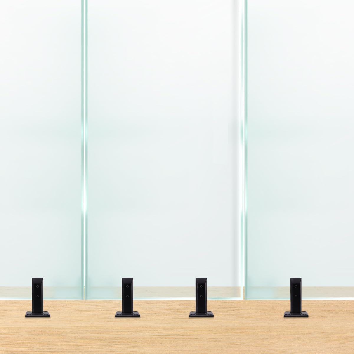 DOITOOL Stainless Steel Glass Spigots Pool Fence Spigot Clamp,Glass Railing Clamps Glass Fixing Tool Glass Floor Clamp for Balcony,Garden,Stair image number 2