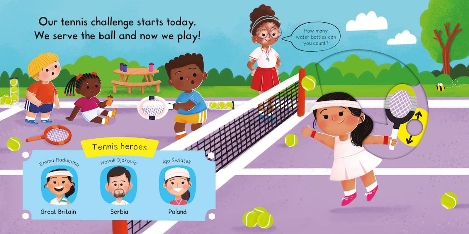 Busy Tennis: a Push, Pull, Slide Book image number 1