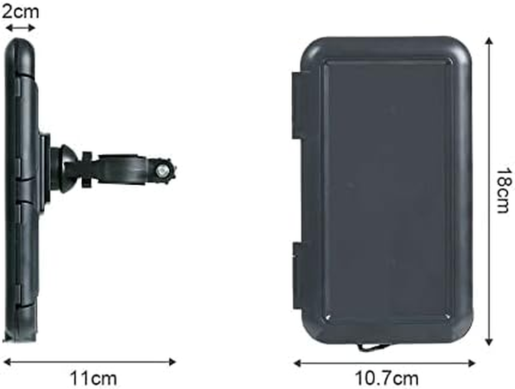 Waterproof Bike Phone Case Mount Holders 360 Rotation Touch Screen Motorcycle image number 1