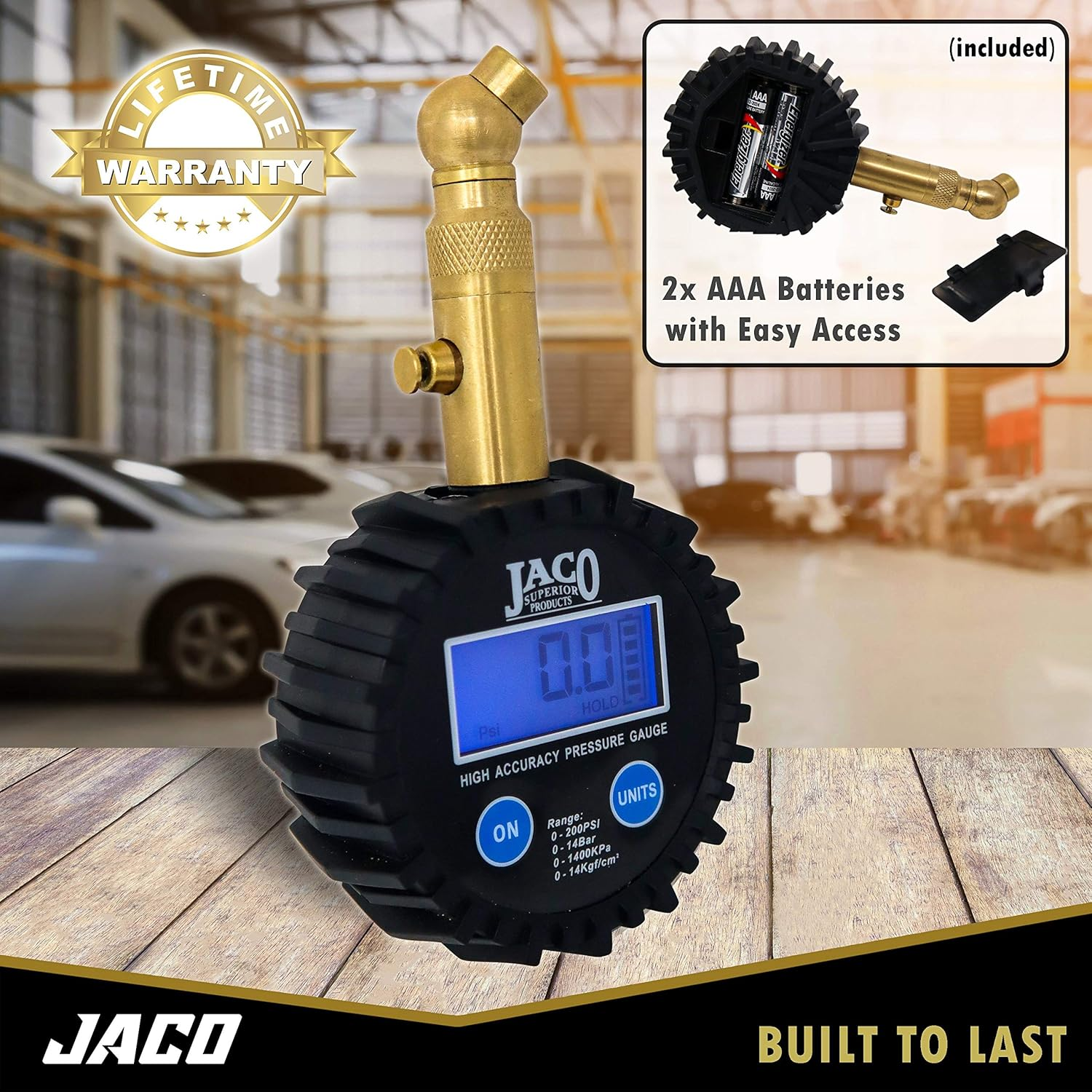 JACO Elite Digital Tire Pressure Gauge - Professional Accuracy - 100 PSI image number 5