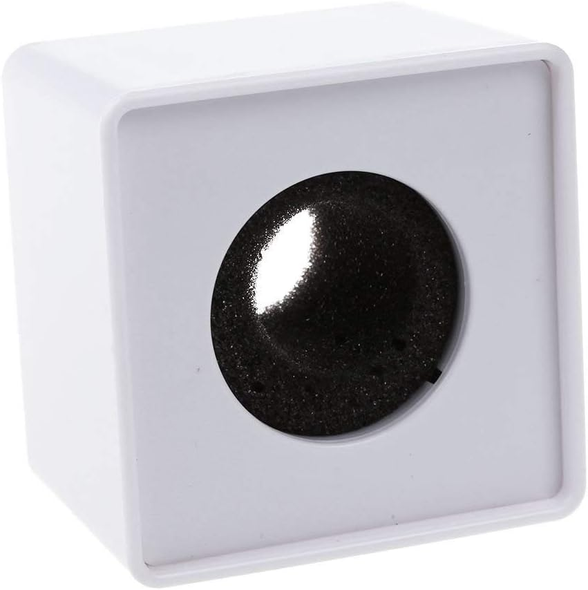 Onwon 2 Pieces Portable Square Cube Shaped Interview Mic Microphone Flag Station Logo Superior ABS Material, Black and White