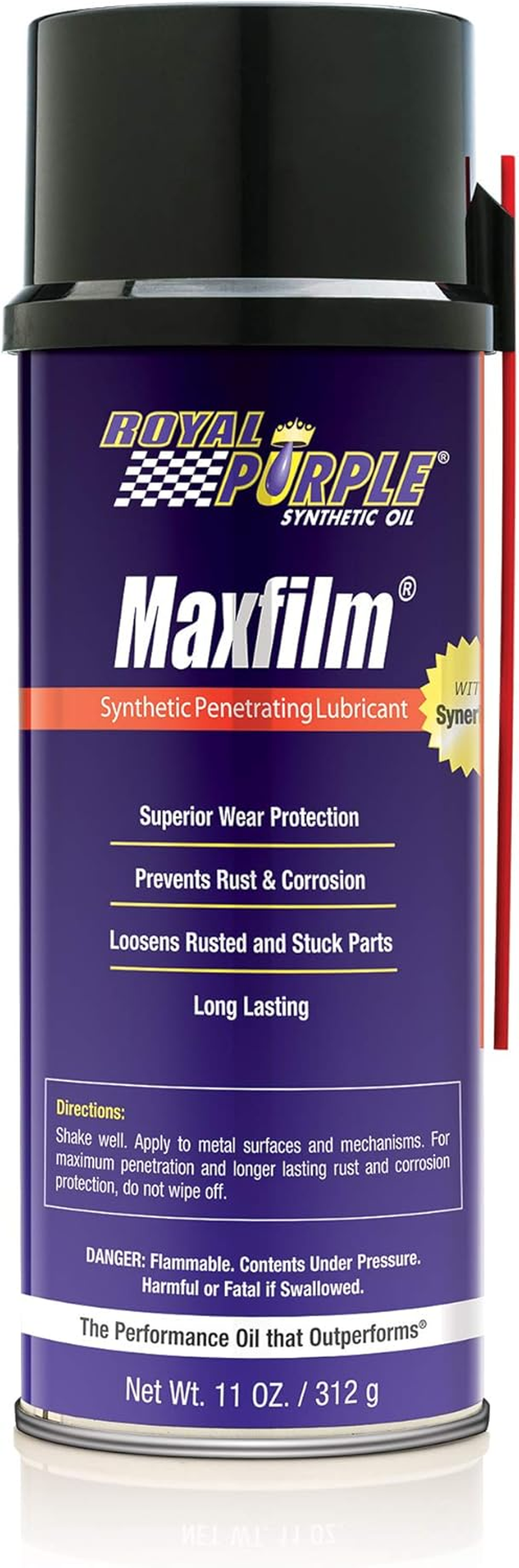 Royal Purple 05000 Maxfilm High Performance Multipurpose Synthetic Penetrating Spray Lubricant - 11 Oz.