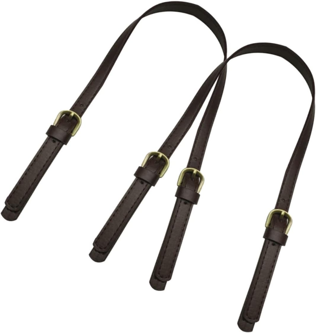 OHPHCALL 2Pcs Synthetic Leather Bag Strap Handbag Belt for Women Clutch Pouch Shoulder Bag Replacement Accessories