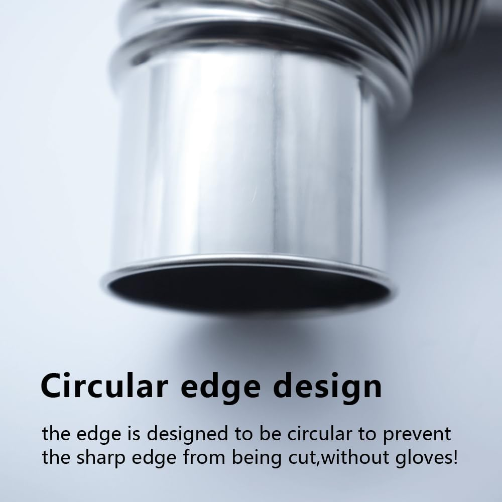 Elbow Chimney Diameter 6Cm 90 + 45 Degree 2 Stainless Steel Camper Wood Stove Chimney Elbow Pipe image number 3