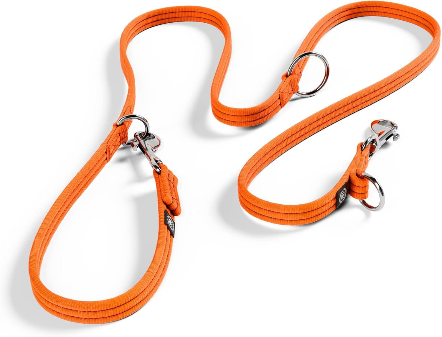 Bullybillows Double Ended Training Dog Lead | Multi-Functional Dog Lead | Medium or Long Length for Obedience Training or Distance Work | Purple