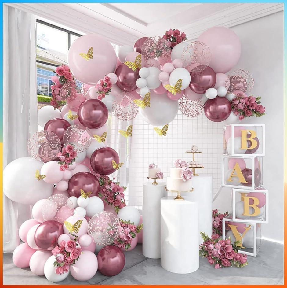 YALLOVE 3D Gold Butterfly Wall Decor, 48 PCS 3 Sizes, Removable Wall Stickers for Cake Decor, Room Decor, Wedding, Birthday image number 5