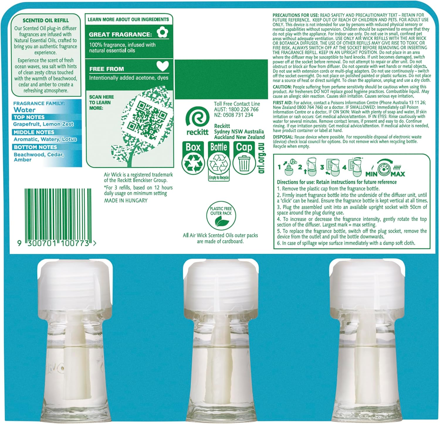 Air Wick Ocean Waves & Sea Salt Plug-In Triple Refill image number 3