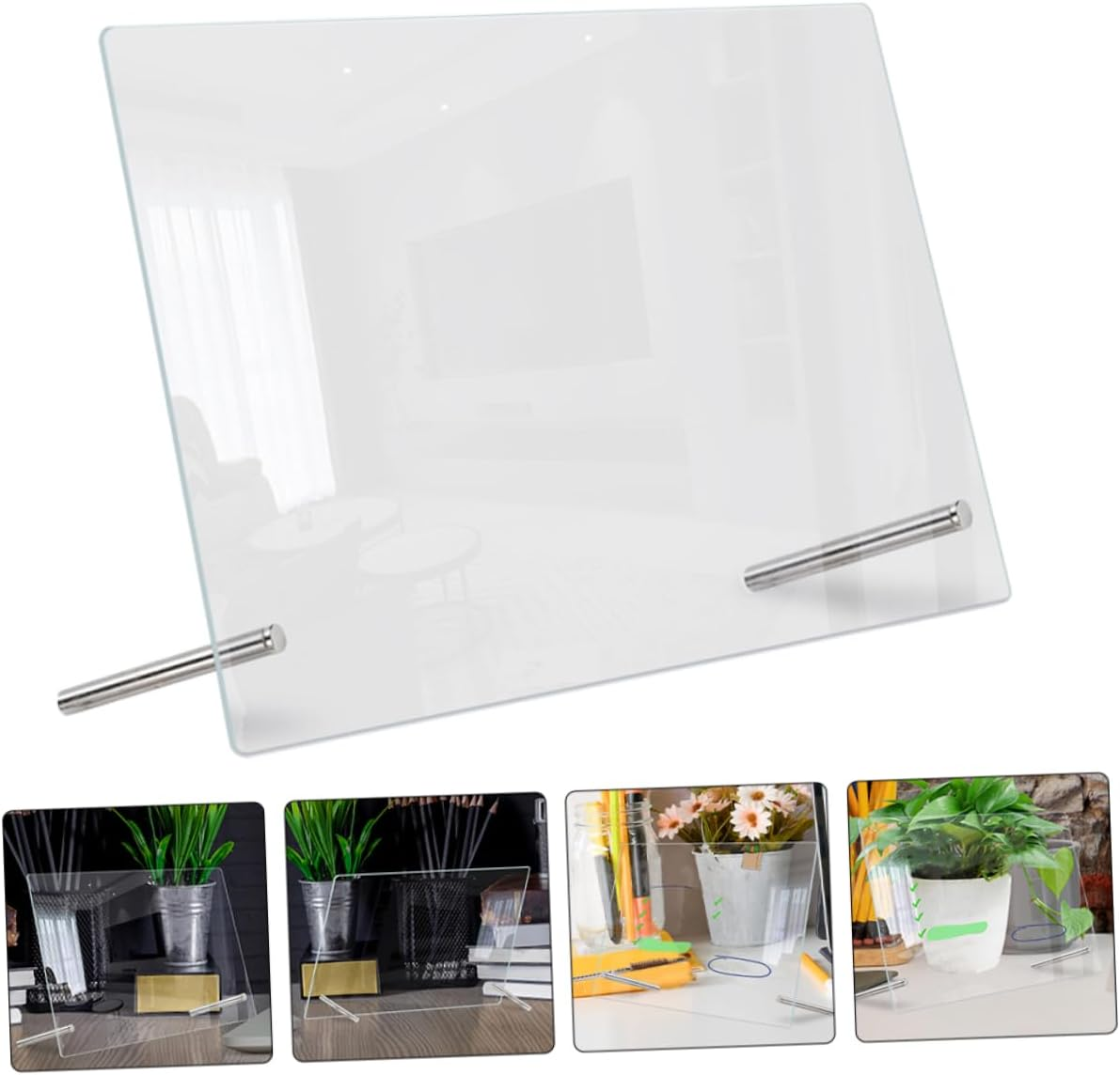 Tofficu Table Acrylic Memo Board Erasable Message Board Notepad Writing Office Supply