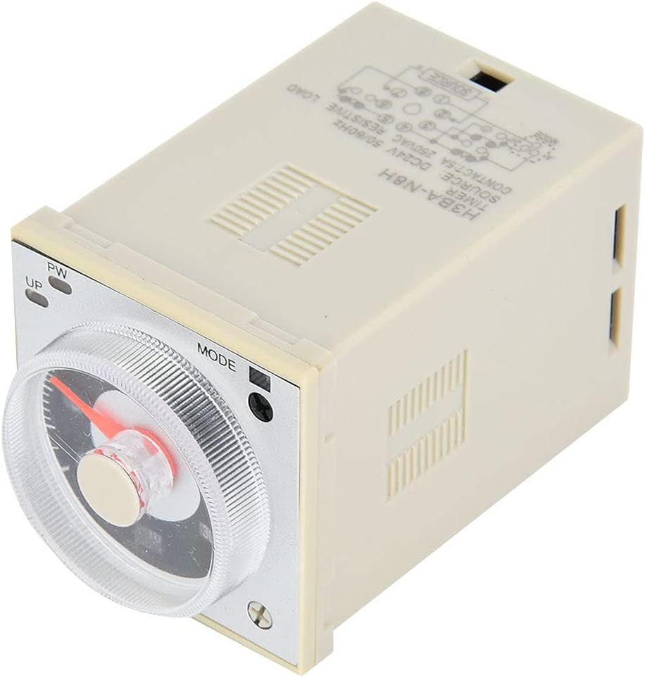 TIME Relay Multifunctional HIGH Accuracy Timer 300H 220VAC/24VDC/AC 8 PIN for Electrical Equipment (24VDC/AC)