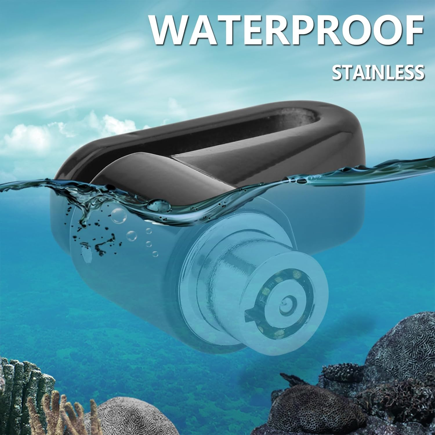 Windance 2PCS Disc Brake Lock with Reminder Cable 120Cm/47In, anti Theft Wheel Lock for Motorcycles Scooters Bicycles image number 1