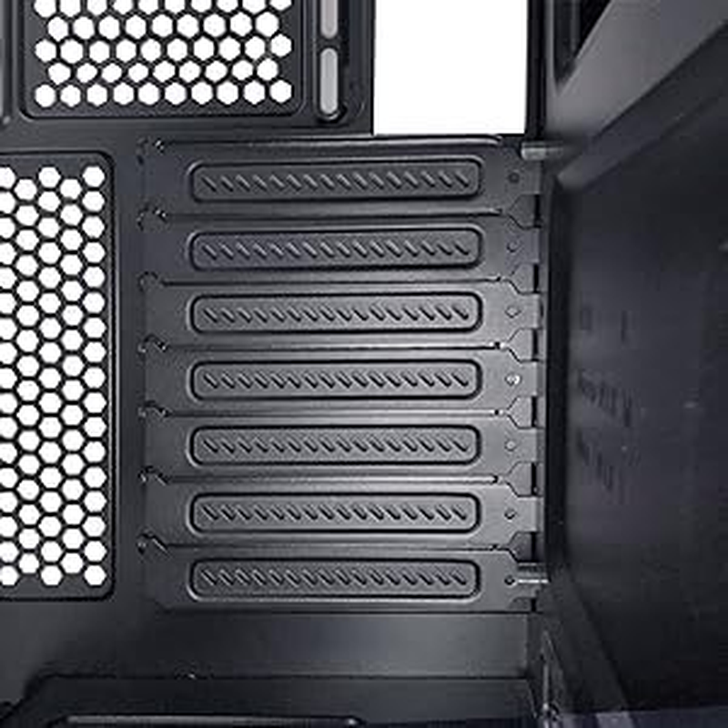 Wzenclave Upgrade Your PC Case with 5Pcs of Alloy Steel PCI Slot Cover Bracket for Improved Airflow and Dustproof Protection, 120X20X12Mm, Full Profile Expansion Slot Cover Plate Black with Screws