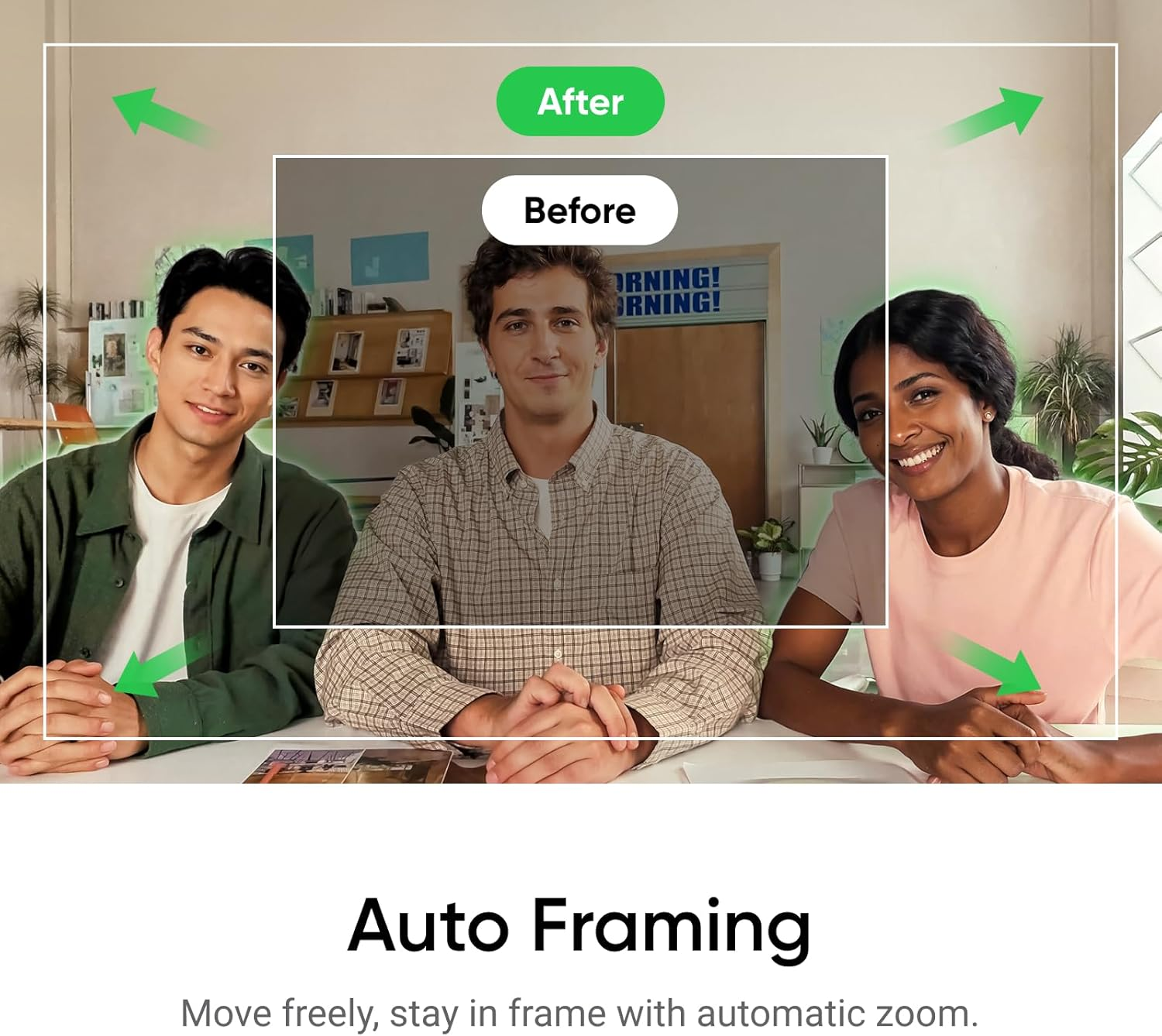 Insta360 Link 2C - 4K Webcam for Pc/Mac, 1/2" Sensor, Auto Framing, HDR, AI Noise-Canceling Mic, Gesture Control for Streaming, Video Calls, Gaming, Works with Zoom, Teams, Twitch & More image number 4
