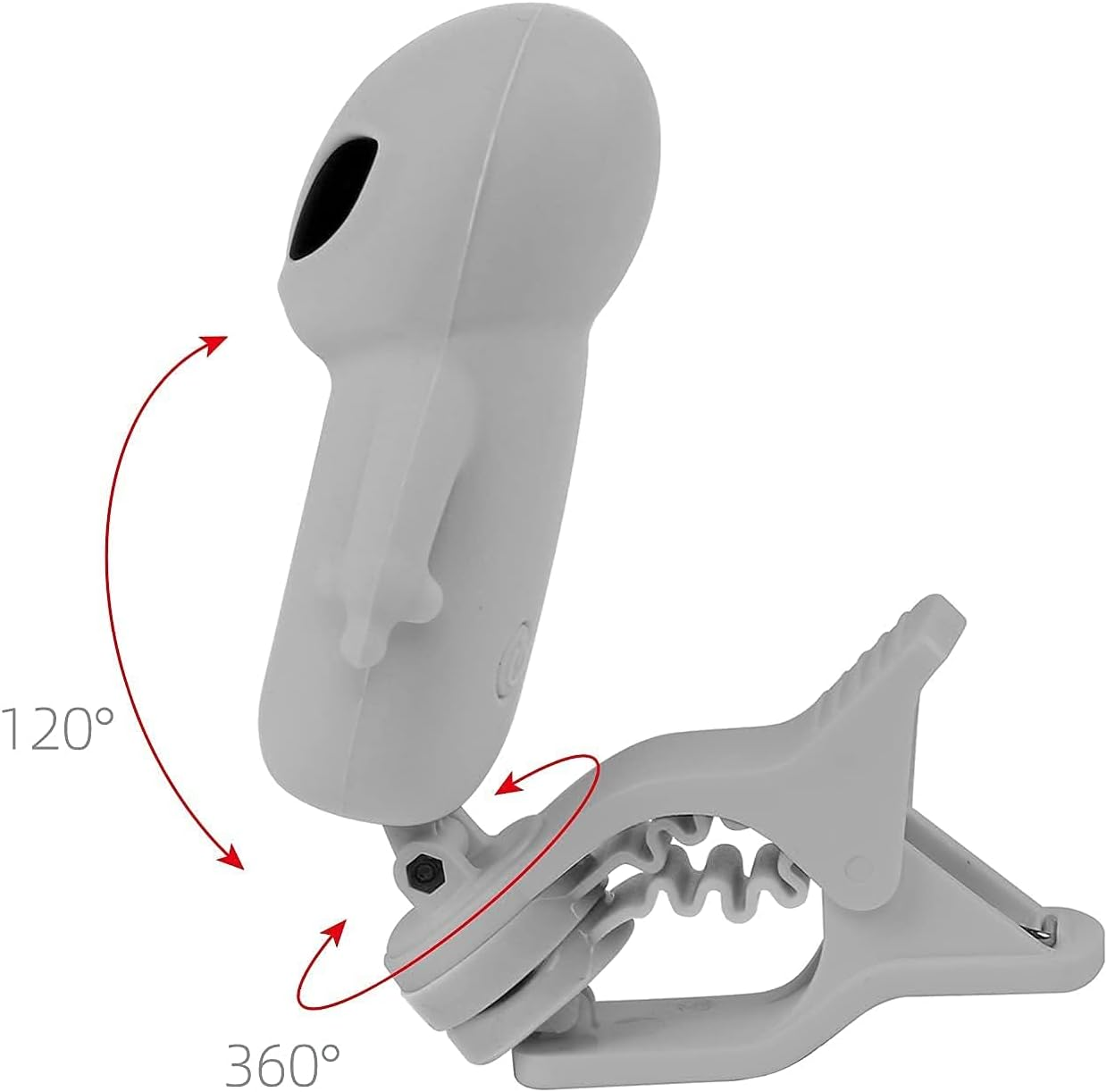 Guitar Tuner, Accurate Tunning, with Digital LED Displays, Cute Cartoon Tuner Perfect for String Instruments, Guitar Tuner Clip on Acoustic, Bass, Classical Electric Guitar A71 (Gray) image number 2