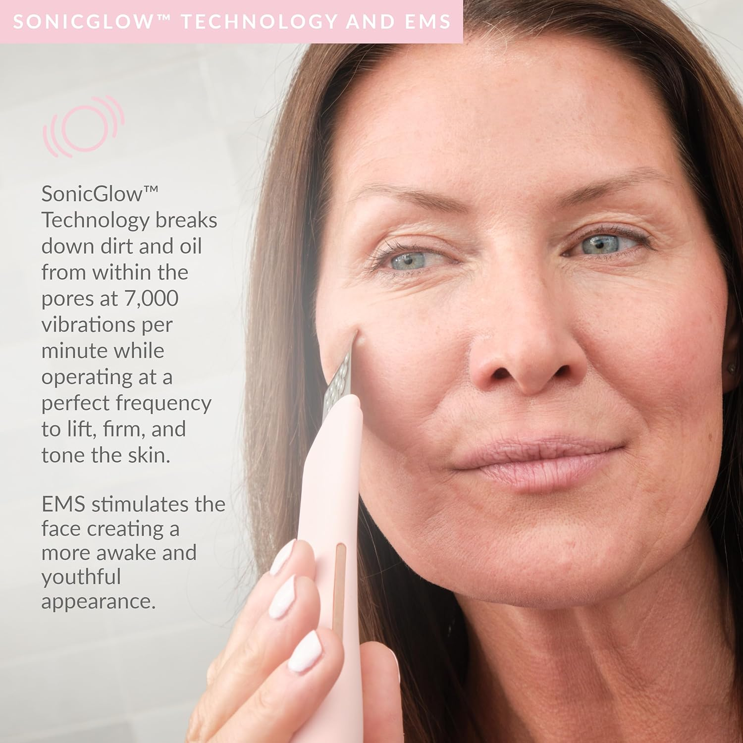 PMD Wave Pro - Professional-Grade Advanced Skin Spatula - Extract, Infuse, & Lift - Sonicglow Vibration Technology and EMS - Clear Pores, Blackheads, & Whiteheads image number 2