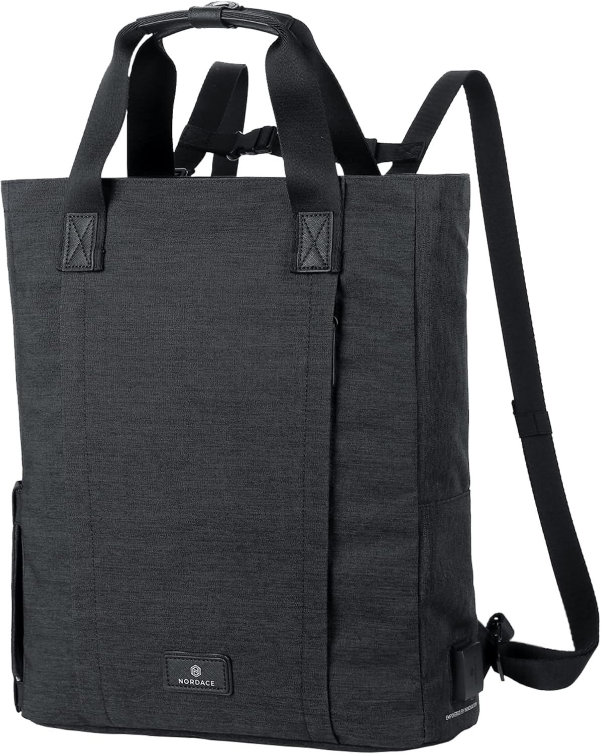 Nordace Siena II Totepack Travel Backpack for Men & Women with USB Charging Port, Water Resistant - Bookbag for Everyday