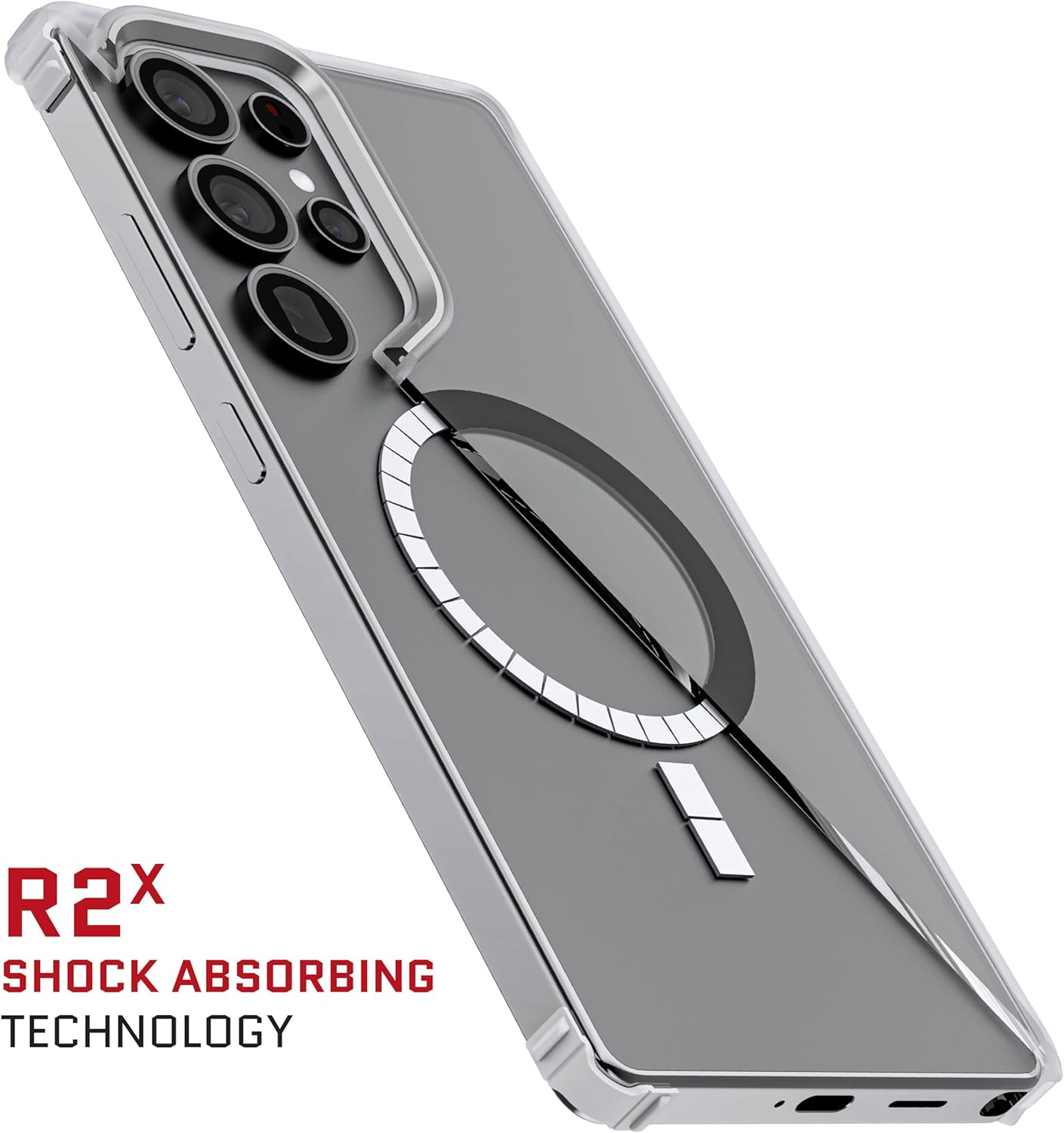 Ghostek Covert S25 Ultra Clear Case Magsafe Compatible with Magnetic Ring, Slim Thin Shockproof Phone Cover Designed for 2025 Samsung Galaxy S25Ultra (6.9") (Clear Matte)