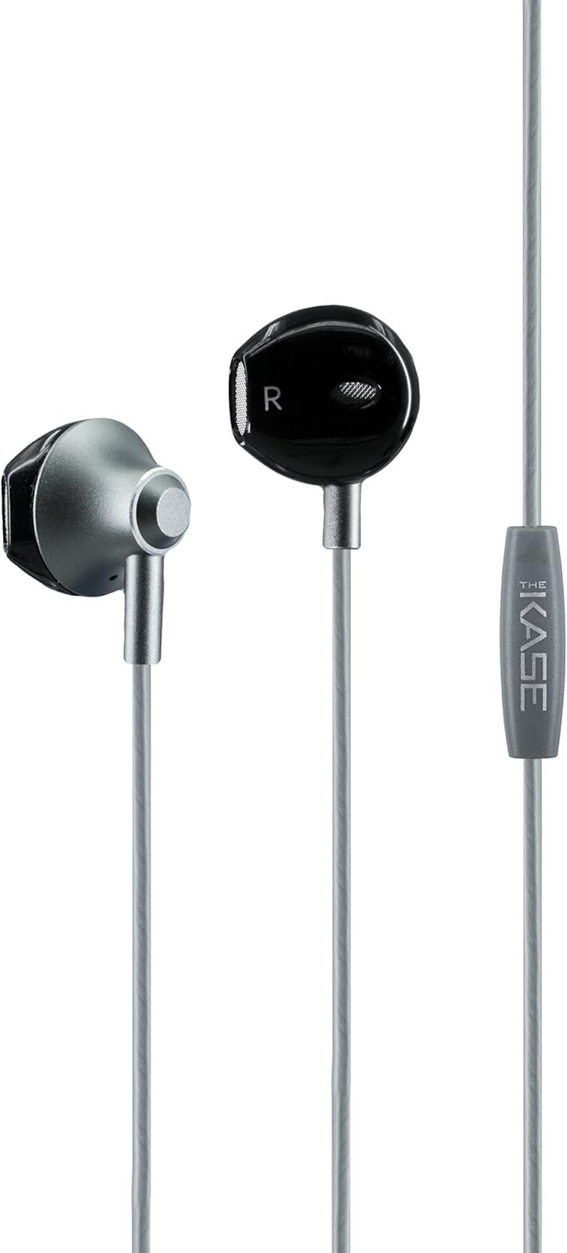 The Kase 38903533 Headphones, Powerful Bass, Space Gray