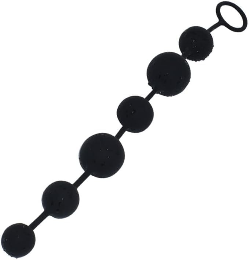 Silicone Anal Bead Butt Plug Anal Trainer Anal Chain with 6 Different Size Balls and Pull Roop for Adult Men Women Sex Factory image number 4