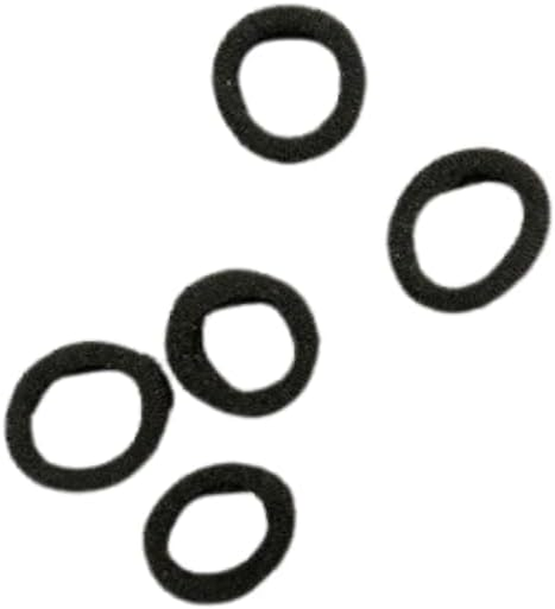 Mini Black Hair Ties, Small Elastic Bands for Hair Styling, 100 Pack