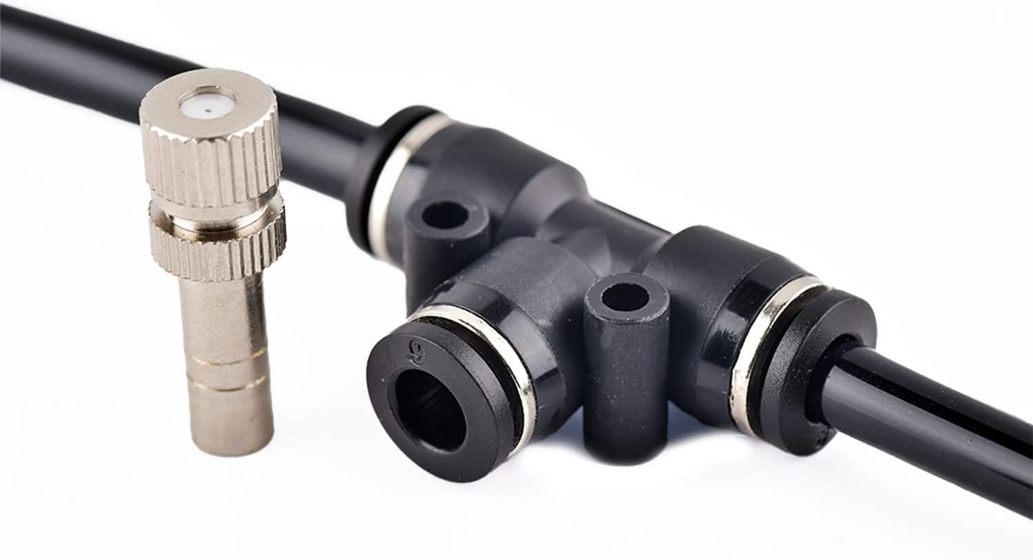 10 Pack Mist Fog Cooling Nozzles 6Mm Slip Lock Mister Water Misting Nozzle for Outdoor Landscaping Patio Garden Trampoline Umbrella image number 1