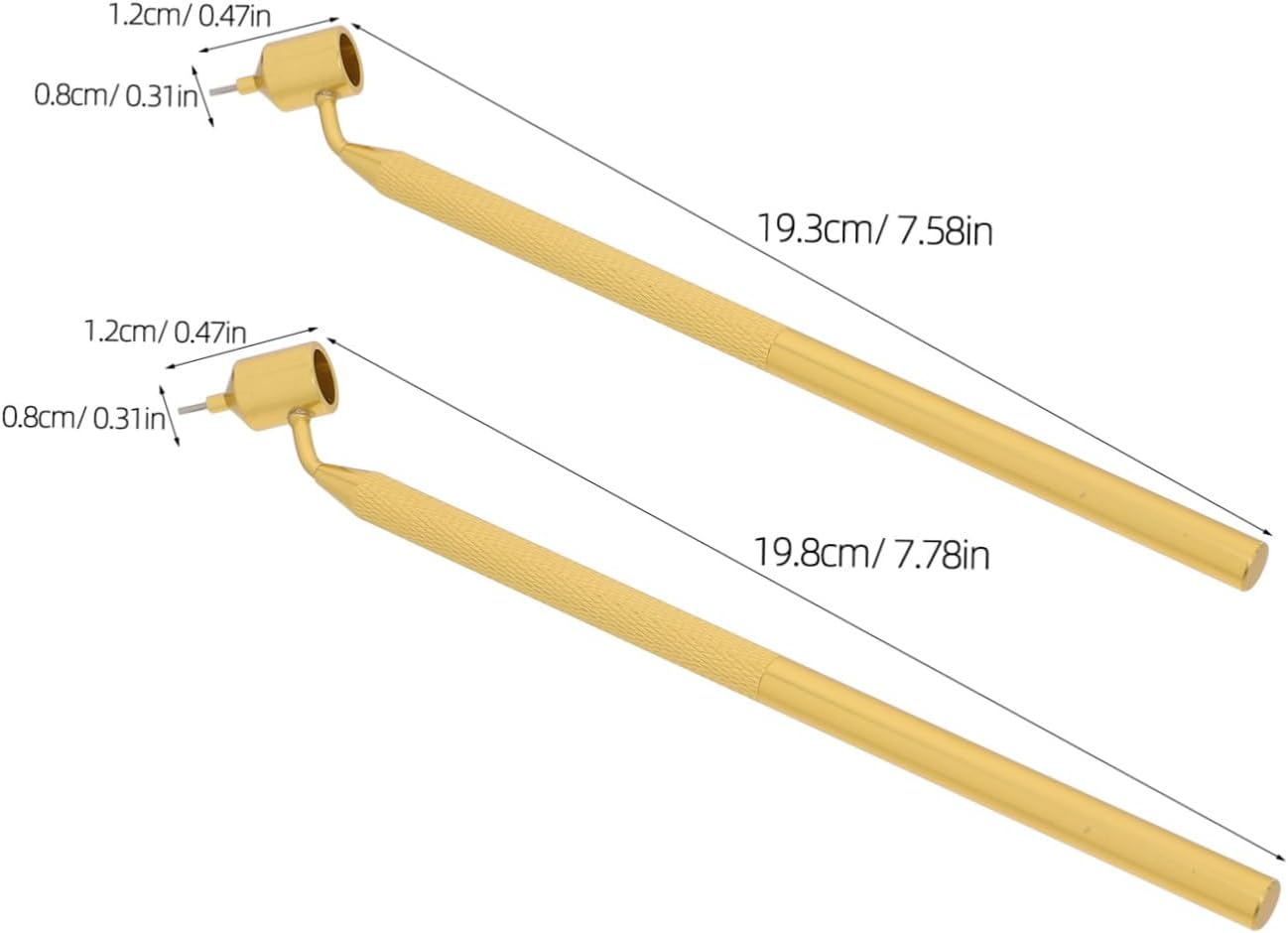 DOITOOL 2Pcs Fine Tip Touch-Up Paint Pen Refillable Detailing Paint Pen Precision Touch-Up