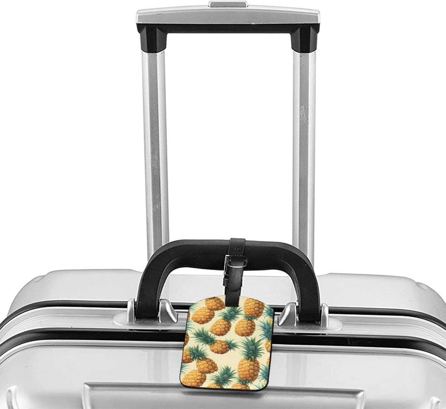 Tropical Pineapple Hawaiian Print Elegant Tag Stylish Tag Luggage Tag 4.3 X 2.76 Inch for Suitcases Travel Bags