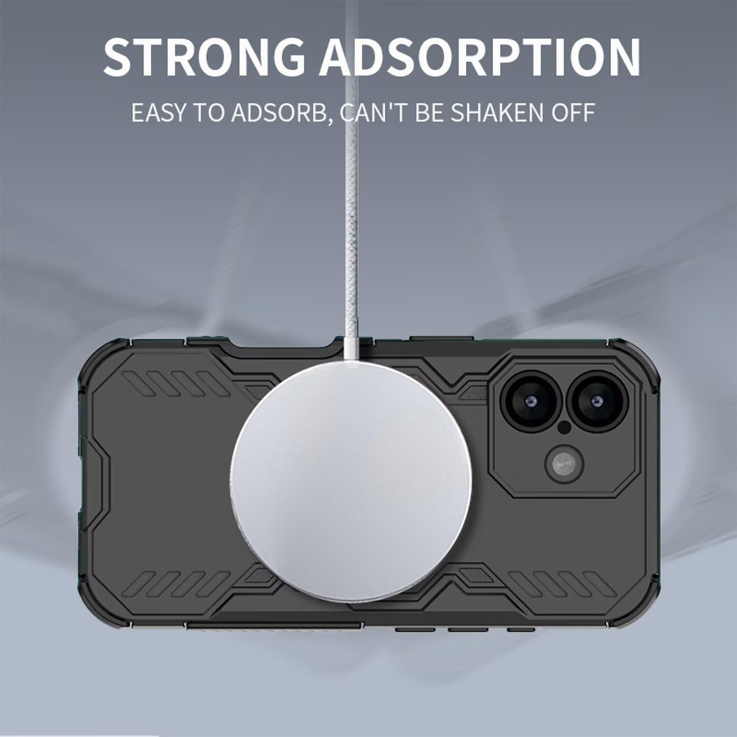 Longstong Magnetic Armoured Case for Oneplus Nord 5 5G / Oneplus Nord5 5G (6.83 Inches) - Purple image number 2