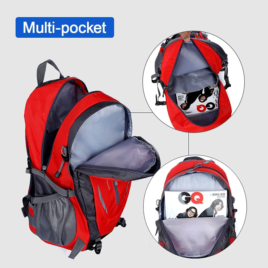 Hiking Backpack 40L Large Waterproof Hiking Camping Bag Travel Backpack Outdoor Luggage Rucksack image number 6