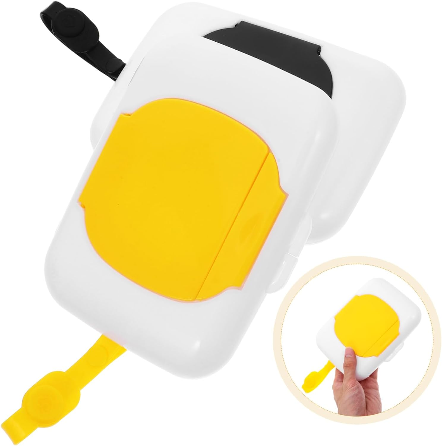 CANIGHT 2Pcs Portable Wipe Dispenser Refillable Travel Wet Tissue Holder for Go Use Compact and Design For image number 3