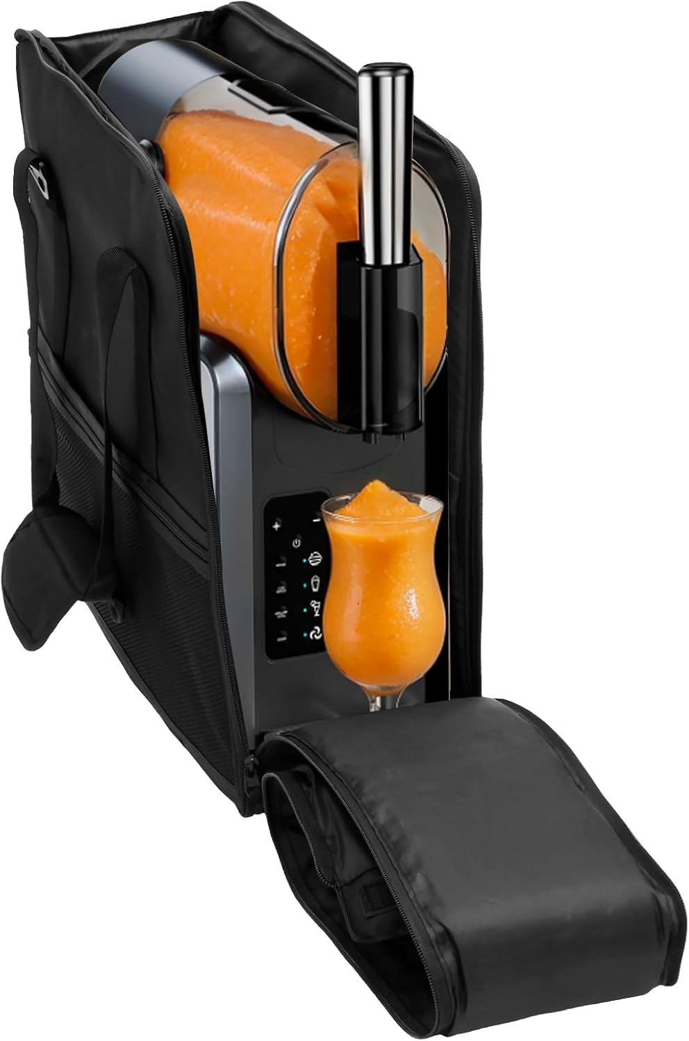 Carrying Bag for Slushi FS301 FS300, Waterproof & Dustproof Frozen Drink Maker Storage Bag with Front-Opening Design, Portable Outdoor Slushie Machine Travel Carrier Case for Slushie Machine image number 2