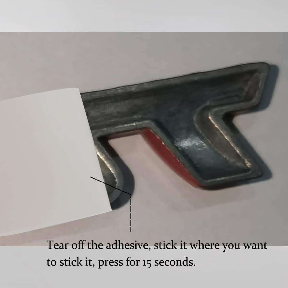 Turbo Car Emblem, 3D Metal Turbo Badge for Auto Side Body Fender Trunk, Automotive Replacement Decoration Decal Sticker, Tailgate Letter Nameplate Universal for All Vehicles Trucks SUV (Red) - Gold image number 2