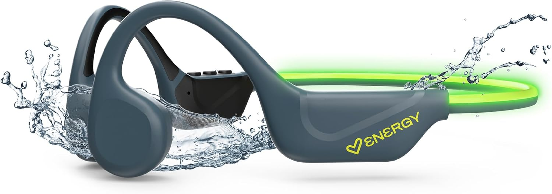 Energy Sistem Enersy Sistem Vibewave Bluetooth Headphones (Bluetooth 5.4, 15 Hours Battery Life, Microphone, LED Lights, IPX5 Water Resistant, Multi Device Connection)