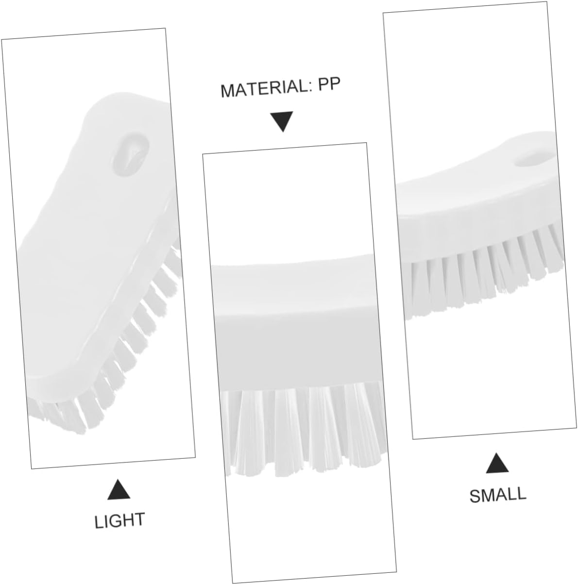 SAFIGLE Soft Bristle Nail Scrub Brush Double Sided Manicure Kit Stiff Fingernail Brush image number 6