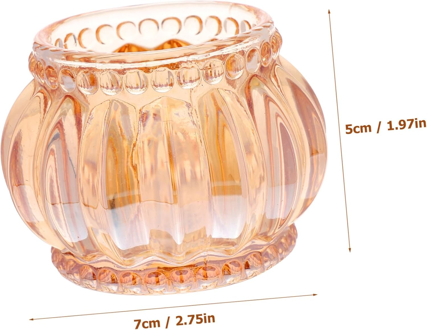 LABRIMP 6Pcs Elegant European Tealight Holder Glass Crystal Candle Sticks Votive Candle Holder for Decor image number 5