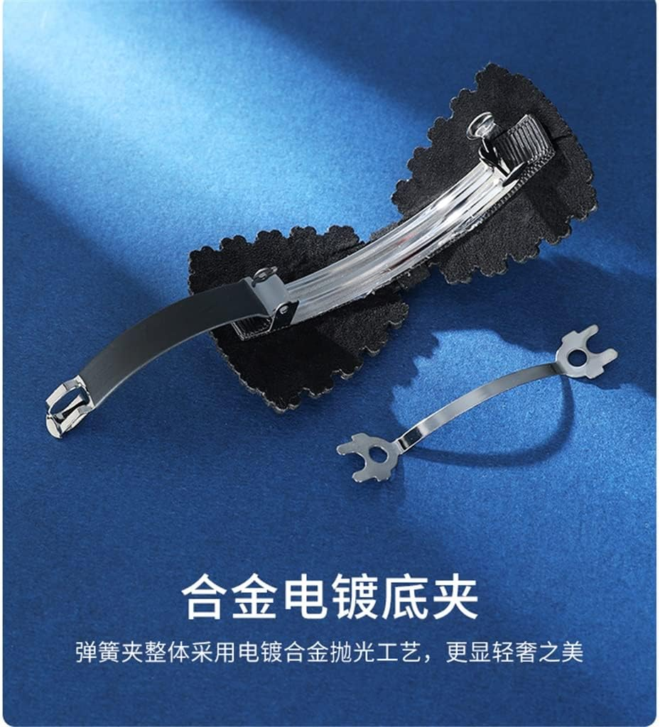 Alligator Clip,Headdress,Hair Clamp,Hairpins,Bow Knot Headwear Female Korean Rhinestone Hairpin Elegant Clip Headgear Top Clip Hairpin Hair Accessories (Color : A, Size : 8.4 * 4.1Cm) image number 5