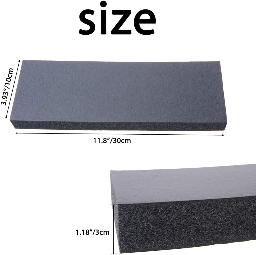 Garage Car Door Protector, 4 Pack Garage Wall Protector Bumper Guard for Car Doors Anti-Collision Waterproof Inflaming Ultra Self Adhesive EVA Foam for Warehouse Parking Assist (3X10X30Cm,Black)