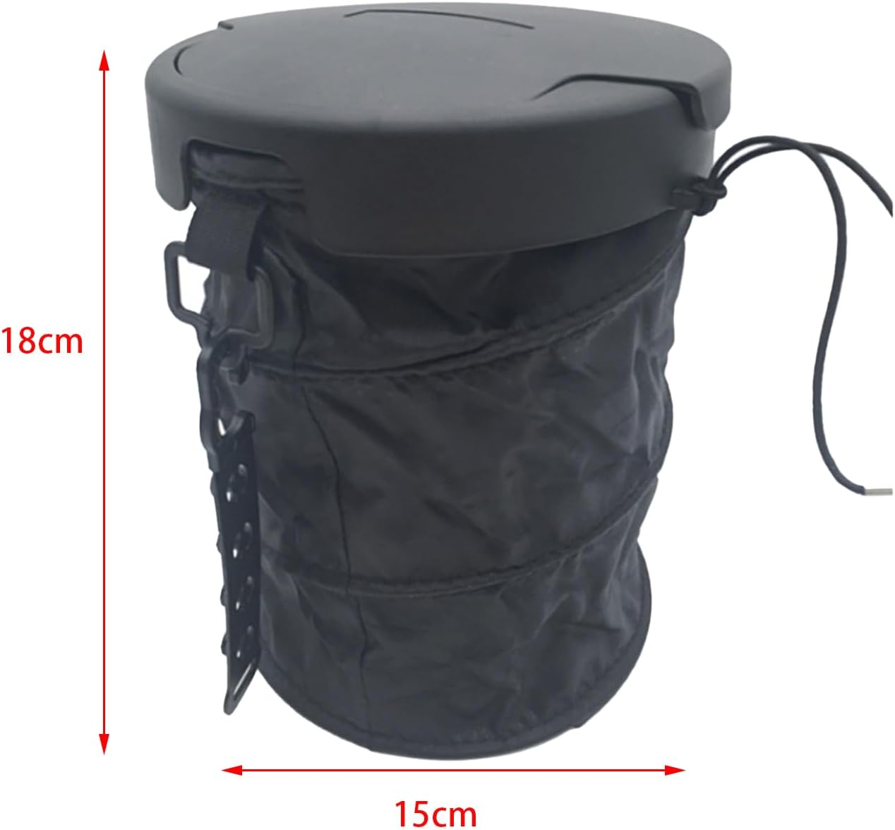Car Foldable Garbage Bin，Black image number 4