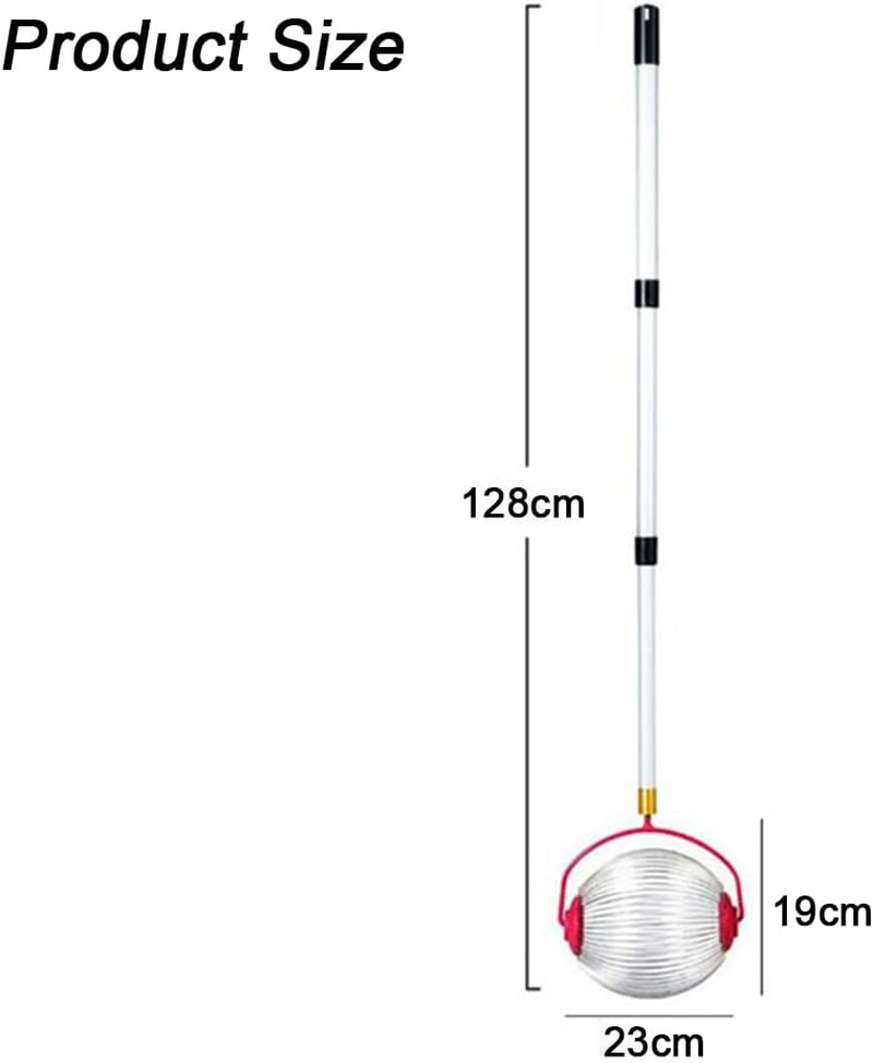 TOMVAES Nut Collector Large Rolling Nut Harvester Adjustable Height Lightweight Outdoor Hand Tool Picker Collector Pecans Chestnuts Magnolia Seeds Small Fruits Small Toys Golf Balls